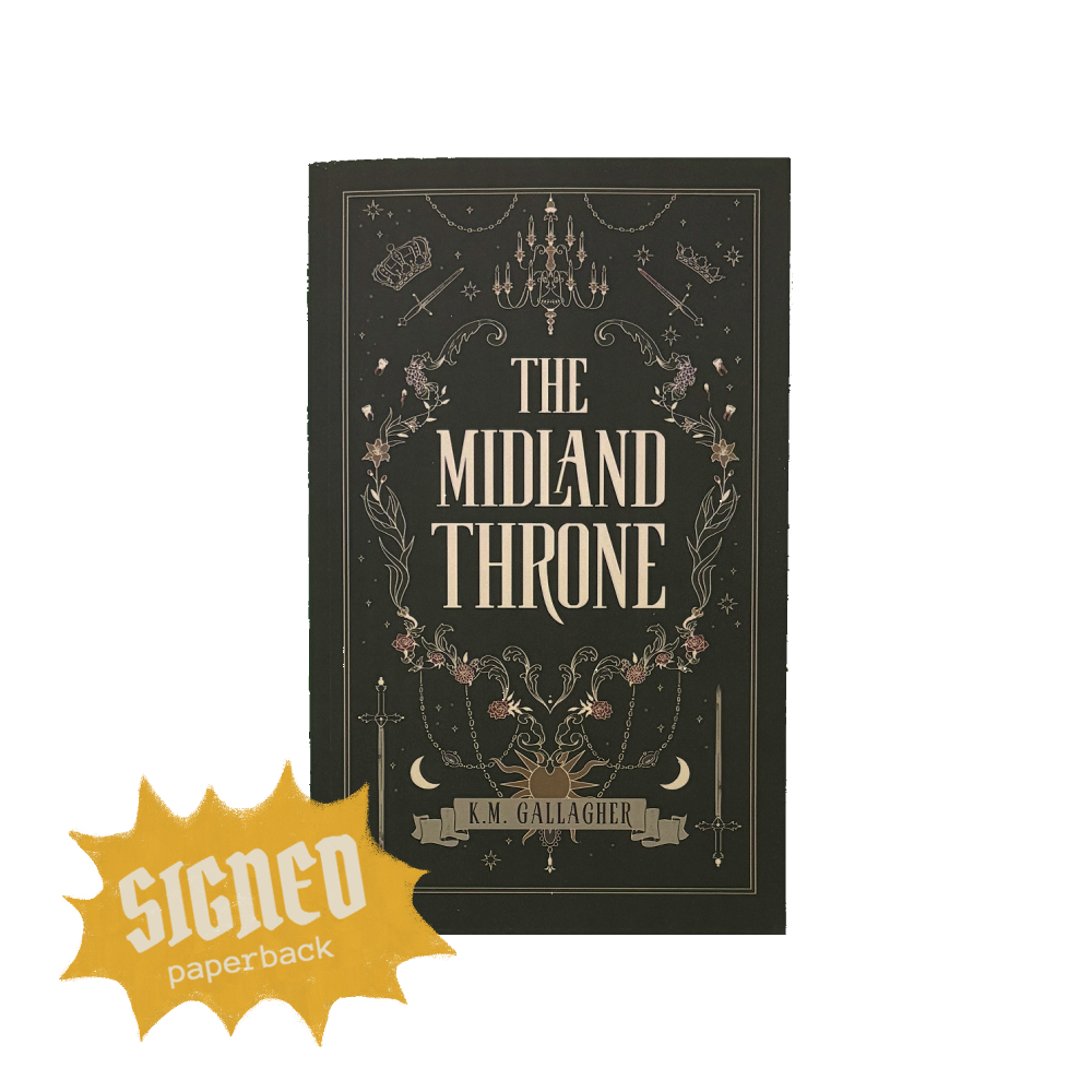 [SIGNED] THE MIDLAND THRONE paperback book (LGBTQ+ Gothic Fantasy Novel)